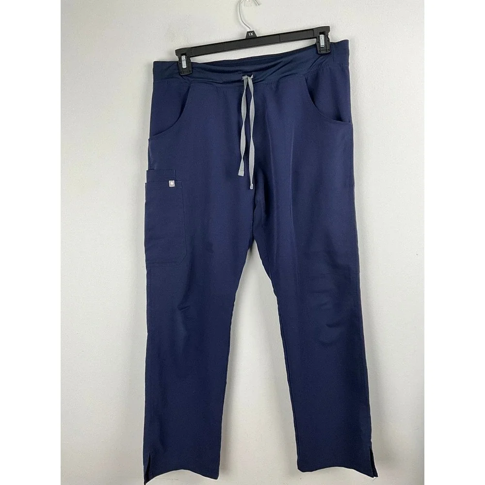 FIGS‎ Technical Collection Men's Navy Blue Scrub Pants Size Large Cargo Pocket